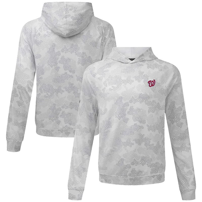 Men's Levelwear White Washington Nationals Blender Insignia Hoodie