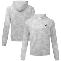 Men's Levelwear White Atlanta Braves Blender Insignia Hoodie