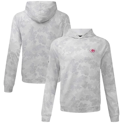 Men's Levelwear White Cincinnati Reds Blender Insignia Hoodie