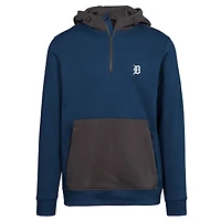 Men's Levelwear Navy Detroit Tigers Chicane Insignia Quarter-Zip Hoodie