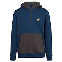 Men's Levelwear Navy Houston Astros Chicane Insignia Quarter-Zip Hoodie
