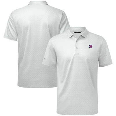 Men's Levelwear White Chicago Cubs System Insignia Polo