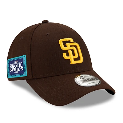 Men's New Era Brown San Diego Padres 2024 MLB World Tour Seoul Series 9FORTY Adjustable Hat