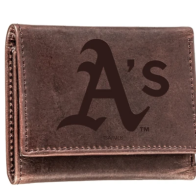 Brown Athletics Tri-Fold Leather Wallet