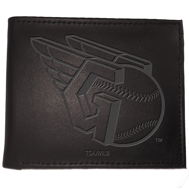 Black Cleveland Guardians Hybrid Bi-Fold Wallet