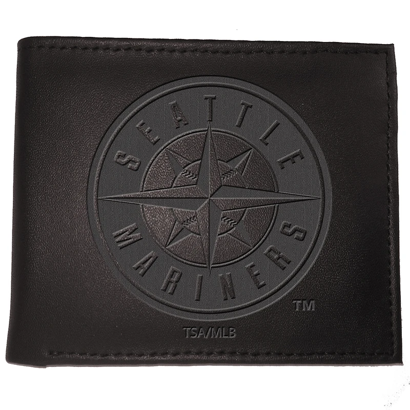 Black Seattle Mariners Hybrid Bi-Fold Wallet