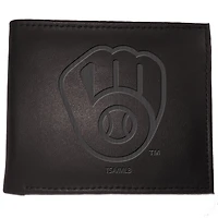 Black Milwaukee Brewers Hybrid Bi-Fold Wallet