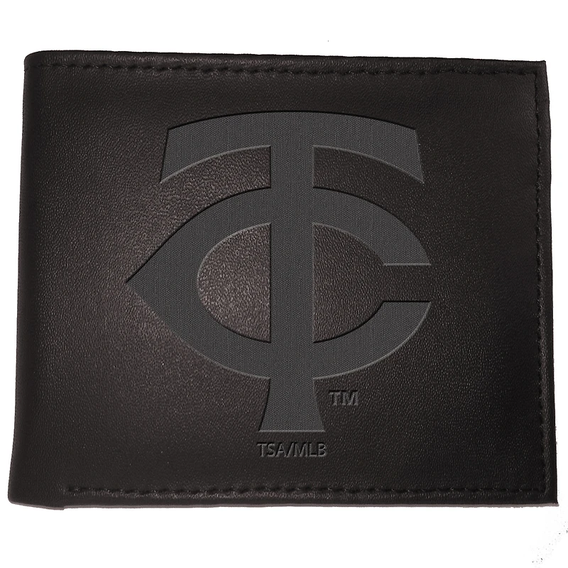 Black Minnesota Twins Hybrid Bi-Fold Wallet