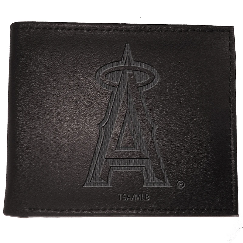 Black Los Angeles Angels Hybrid Bi-Fold Wallet