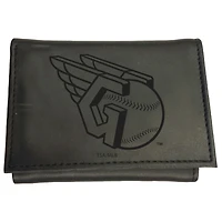 Black Cleveland Guardians Hybrid Tri-Fold Wallet
