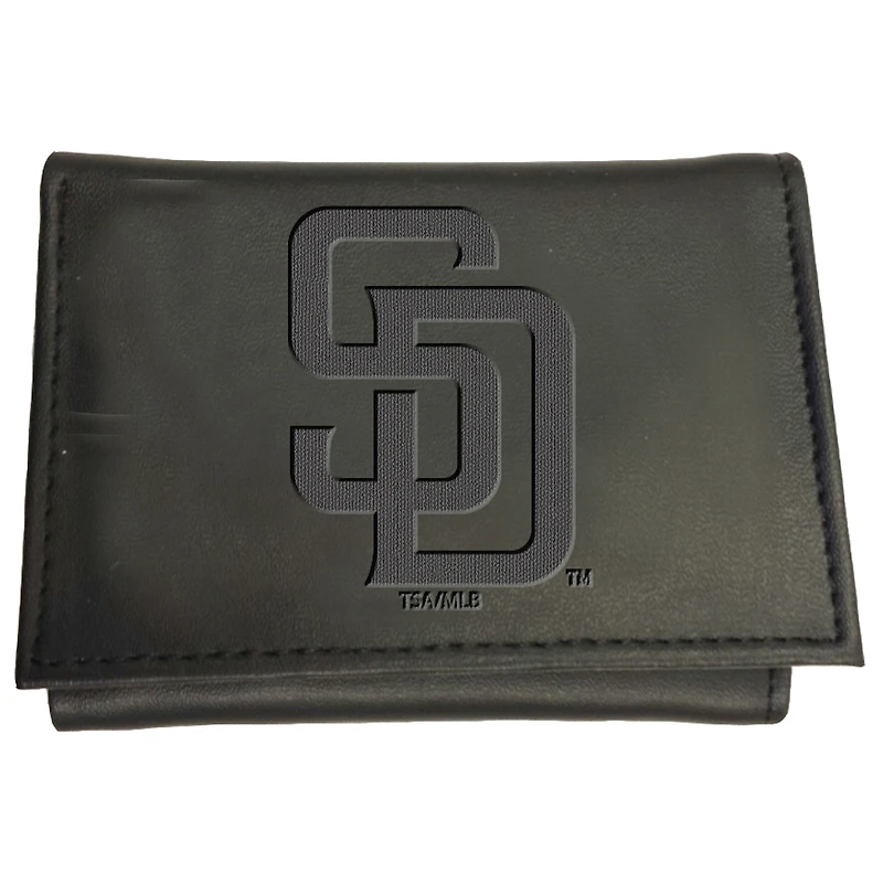 Black San Diego Padres Hybrid Tri-Fold Wallet