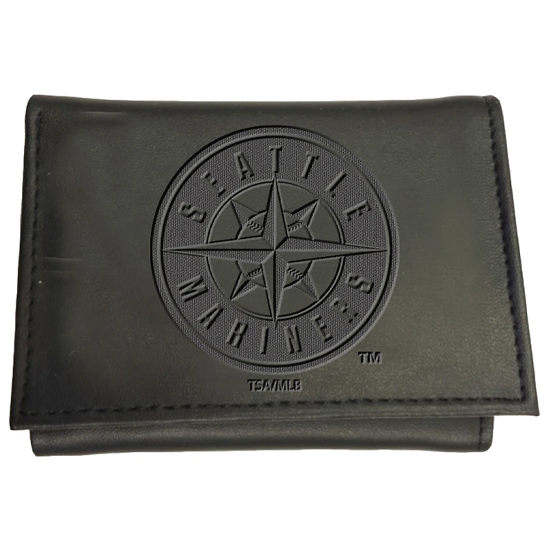 Black Seattle Mariners Hybrid Tri-Fold Wallet