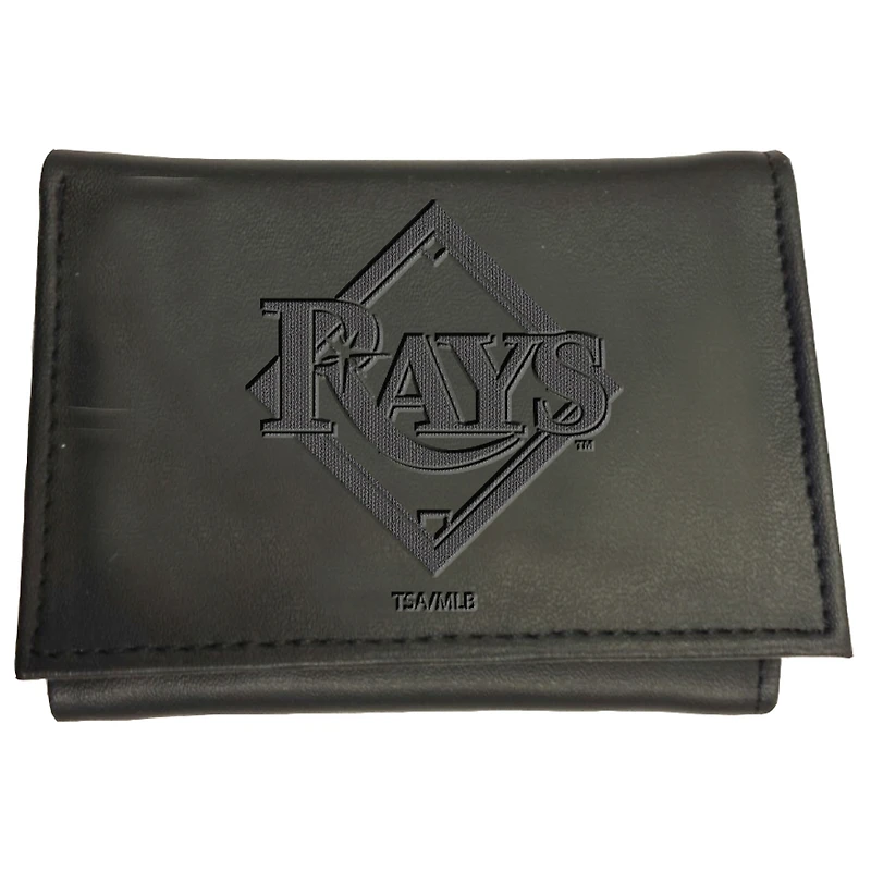 Black Tampa Bay Rays Hybrid Tri-Fold Wallet