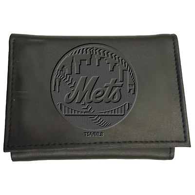 Black New York Mets Hybrid Tri-Fold Wallet