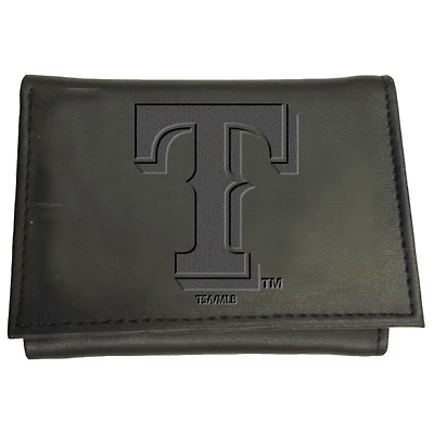 Black Texas Rangers Hybrid Tri-Fold Wallet