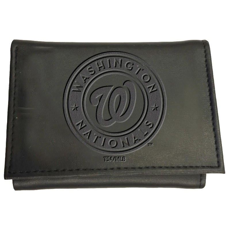 Black Washington Nationals Hybrid Tri-Fold Wallet