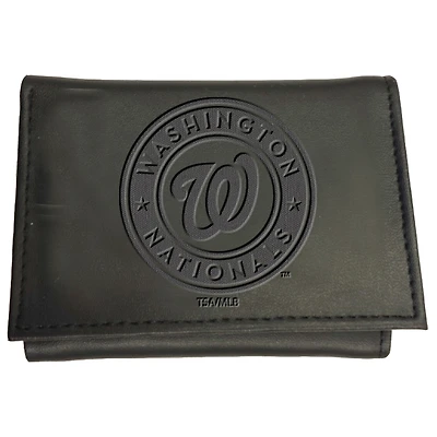 Black Washington Nationals Hybrid Tri-Fold Wallet
