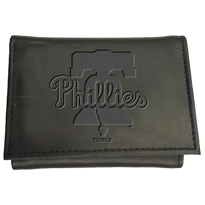 Black Philadelphia Phillies Hybrid Tri-Fold Wallet