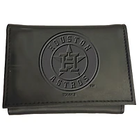 Black Houston Astros Hybrid Tri-Fold Wallet