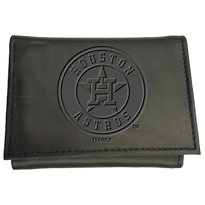 Black Houston Astros Hybrid Tri-Fold Wallet