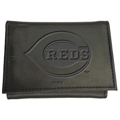 Black Cincinnati Reds Hybrid Tri-Fold Wallet