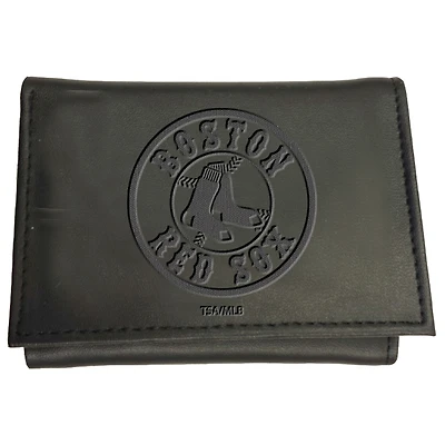 Black Boston Red Sox Hybrid Tri-Fold Wallet