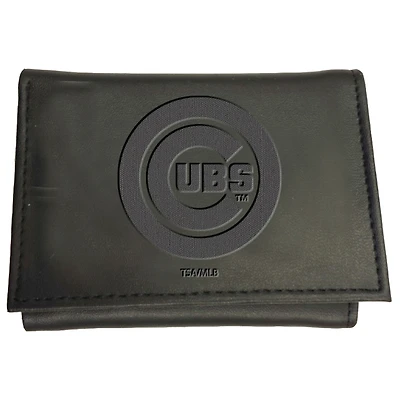 Black Chicago Cubs Hybrid Tri-Fold Wallet