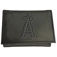 Black Los Angeles Angels Hybrid Tri-Fold Wallet