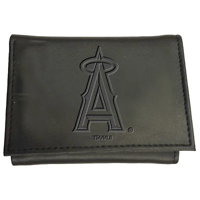 Black Los Angeles Angels Hybrid Tri-Fold Wallet