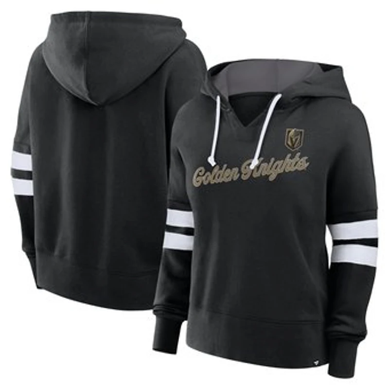 Women's Fanatics Black Vegas Golden Knights Oversized Seize Pullover Hoodie
