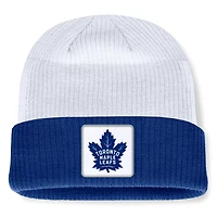 Men's Fanatics  Blue/White Toronto Maple Leafs Heritage Showboat Color-Block Cuffed Knit Hat