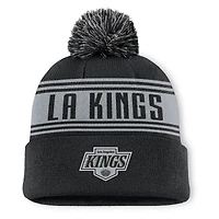 Men's Fanatics  Black Los Angeles Kings Fundamental Cuffed Knit Hat with Pom