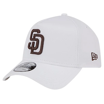 Men's New Era White San Diego Padres TC A-Frame 9FORTY Adjustable Hat