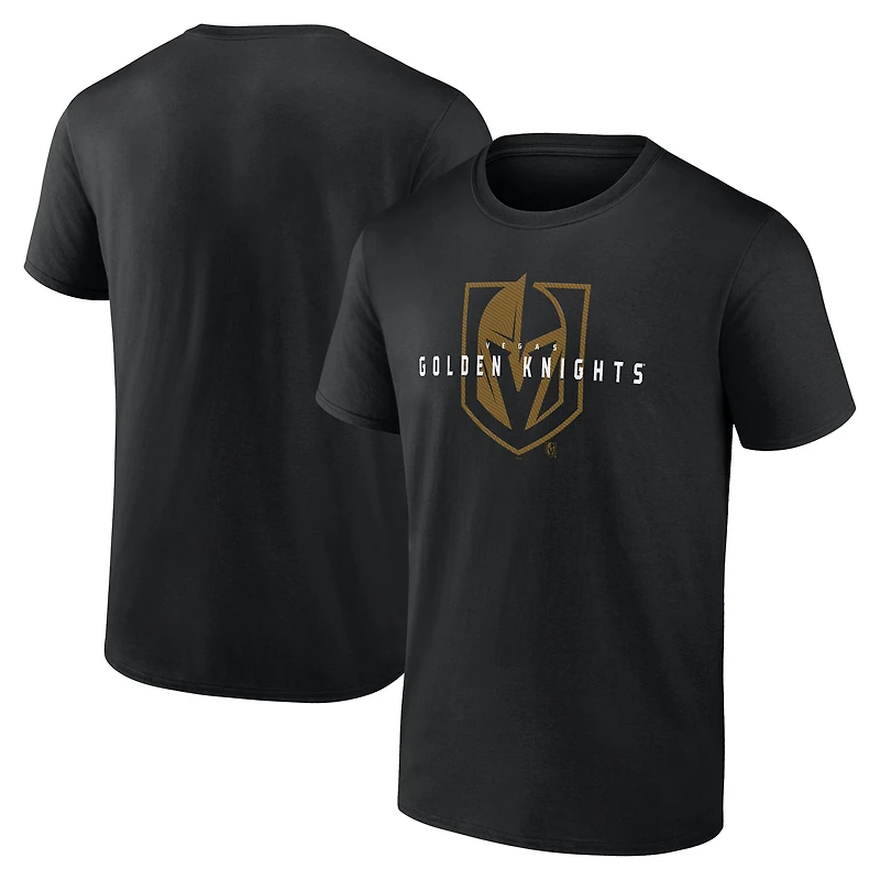 Men's Logo Athletic Black Vegas Golden Knights Coordinate T-Shirt