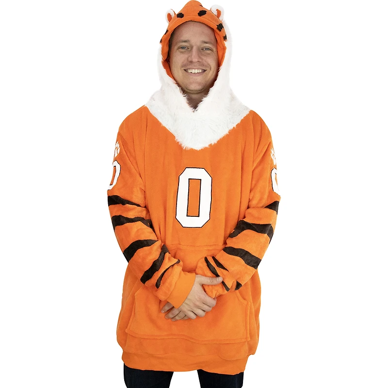 Plushible Orange Clemson Tigers Snugible 2-in-1 Blanket Hoodie and Plushie