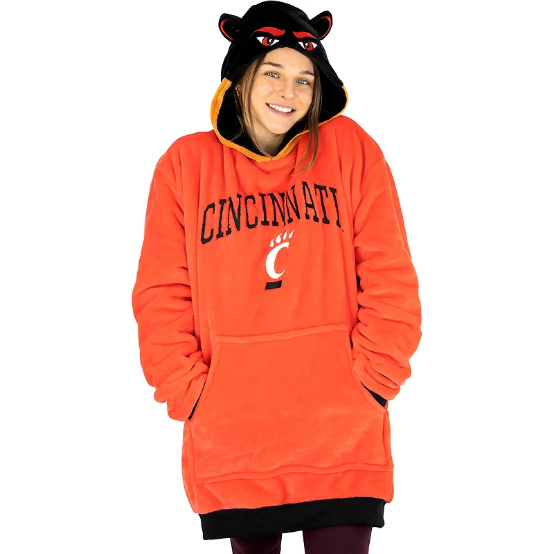 Plushible Orange Cincinnati Bearcats Snugible 2-in-1 Blanket Hoodie and Plushie