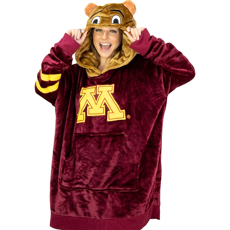 Plushible Maroon Minnesota Golden Gophers Snugible 2-in-1 Blanket Hoodie and Plushie