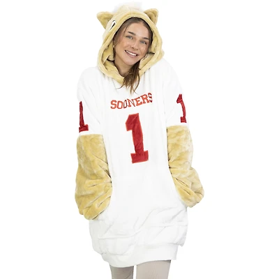 Plushible White Oklahoma Sooners Snugible 2-in-1 Blanket Hoodie and Plushie