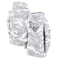 Women's Nike Arctic Camo Jacksonville Jaguars 2024 Salute To Service Club Fleece Oversized Pullover Hoodie