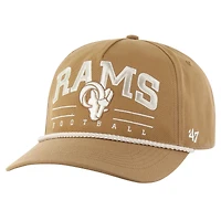 Men's '47 Tan Los Angeles Rams Roscoe Rope Hitch Adjustable Hat