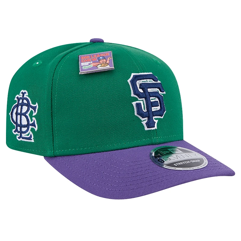 Men's New Era Green/Purple San Francisco Giants 2024 Big League Chew Flavor Pack 9SEVENTY Adjustable Hat