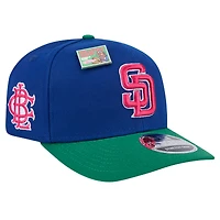 Men's New Era Royal/Green San Diego Padres 2024 Big League Chew Flavor Pack 9SEVENTY Adjustable Hat