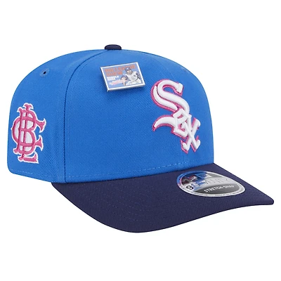 Men's New Era Blue/Navy Chicago White Sox 2024 Big League Chew Flavor Pack 9SEVENTY Adjustable Hat