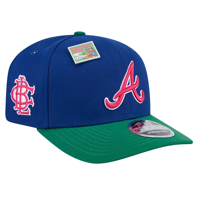 Men's New Era Royal/Green Atlanta Braves 2024 Big League Chew Flavor Pack 9SEVENTY Adjustable Hat