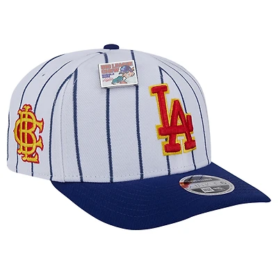 Men's New Era White/Royal Los Angeles Dodgers 2024 Big League Chew Original 9SEVENTY Adjustable Hat