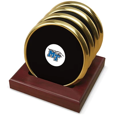 Gold MTSU Blue Raiders 4-Pack Coaster Set