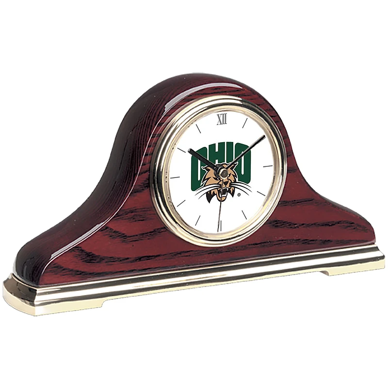 Gold Ohio Bobcats Mantle Clock