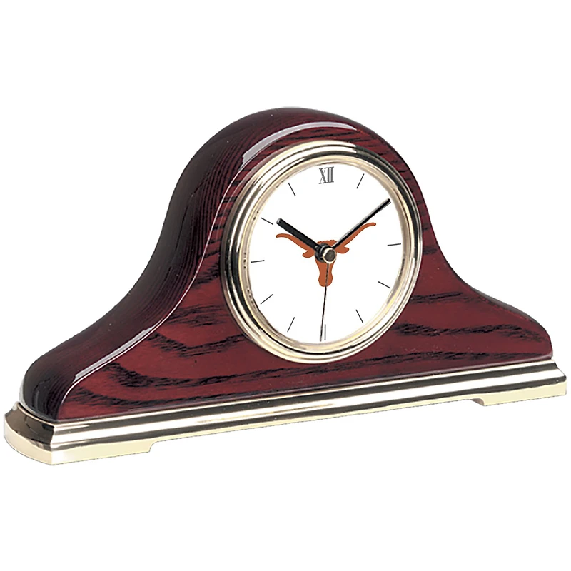Gold Texas Longhorns Mantle Clock
