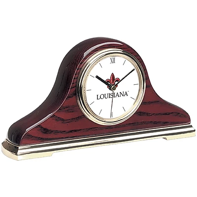 Gold Louisiana Ragin' Cajuns Mantle Clock