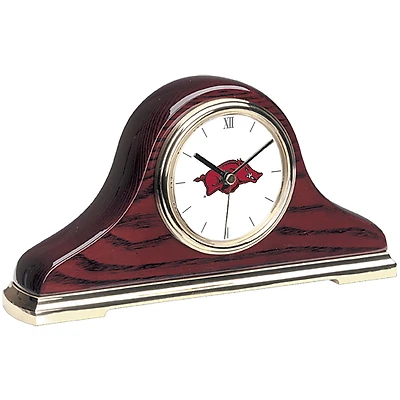 Gold Arkansas Razorbacks Mantle Clock